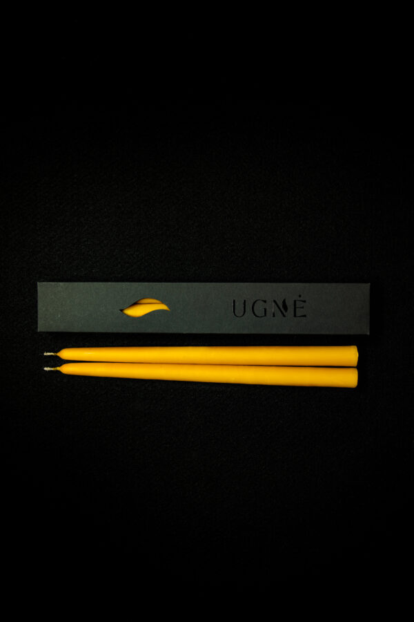 Hand-Dipped Beeswax Dinner Candles - Image 2