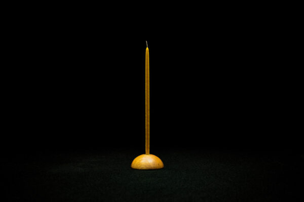 Hand-Dipped Slim Beeswax Dinner Taper Candles