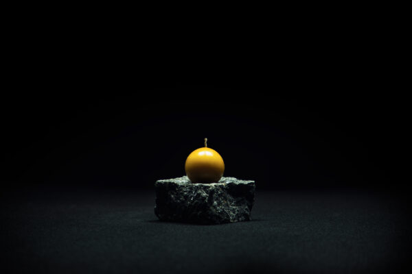 Beeswax Bubble Candle
