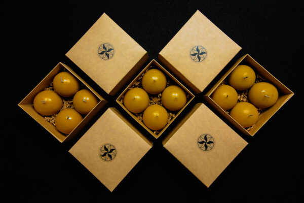 Beeswax Bubble Candle - Image 2