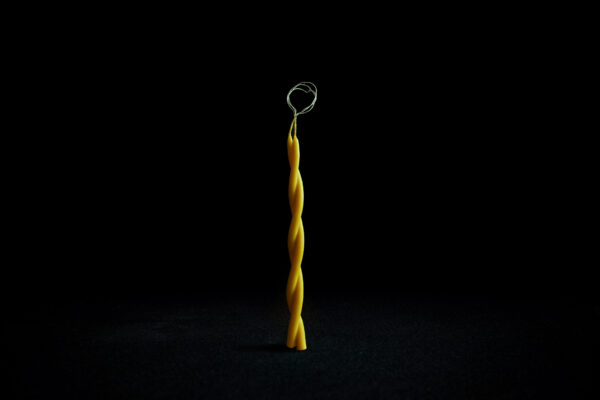 Swirl Hand-Dipped Dinner Taper Candles