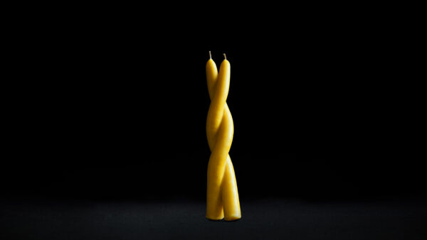 Cragg Swirl Hand-Dipped Taper Candle